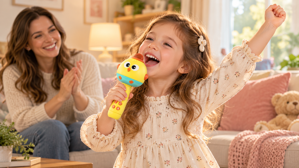 Rechargeable Kids Karaoke Microphone – Sing, Play & Have Fun