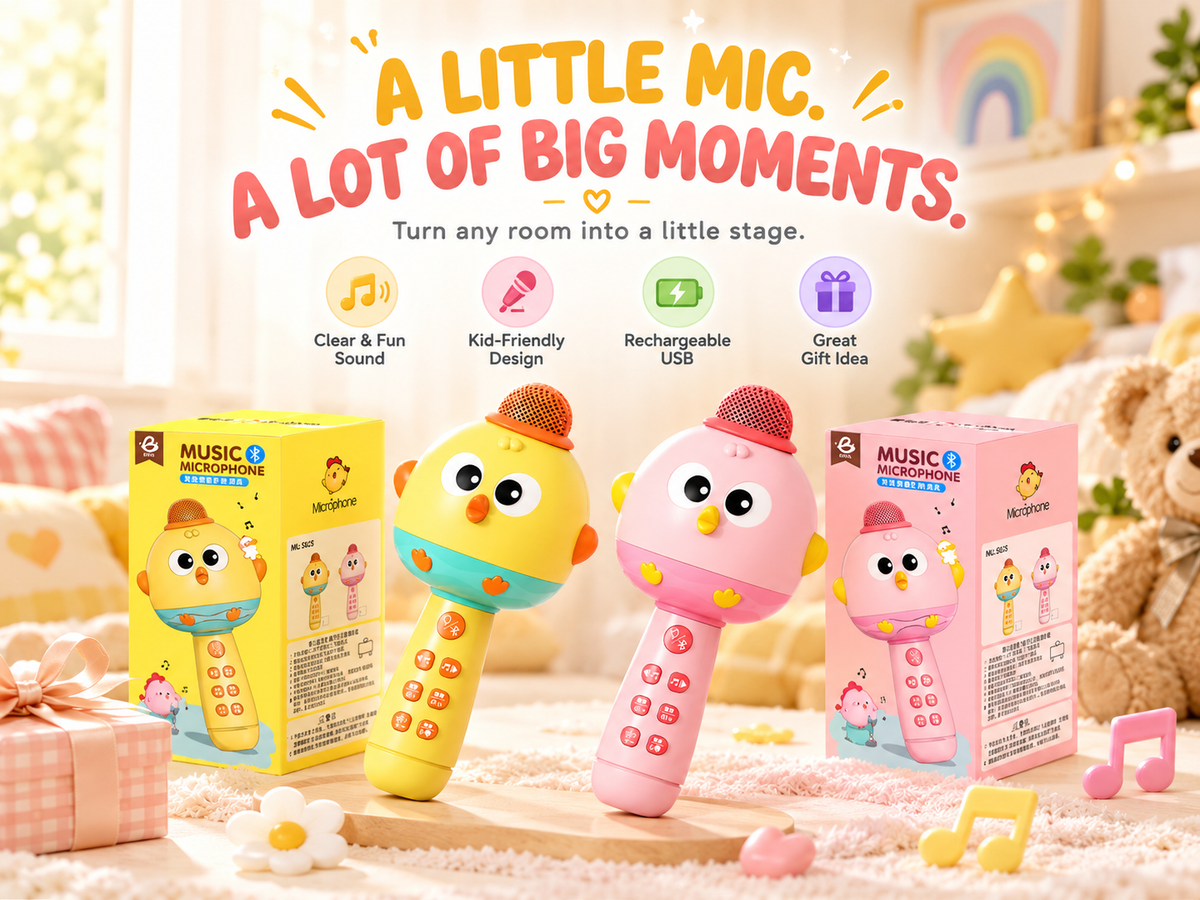 Rechargeable Kids Karaoke Microphone – Sing, Play & Have Fun