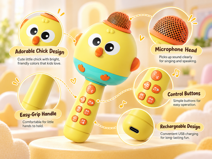 Rechargeable Kids Karaoke Microphone – Sing, Play & Have Fun