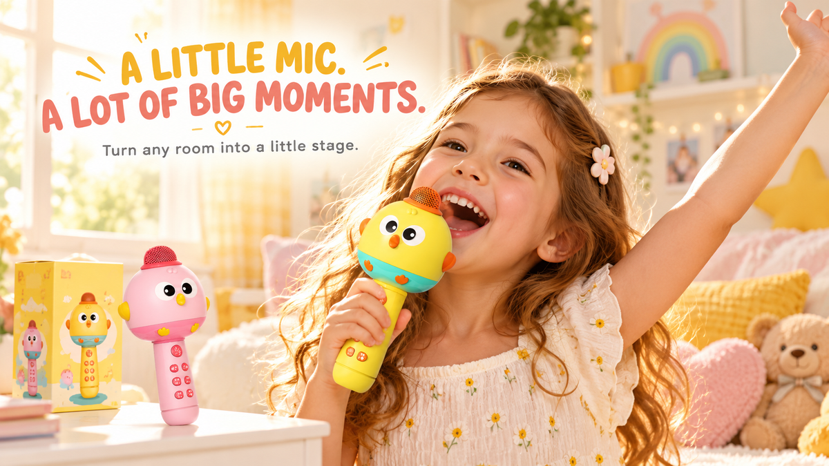 Rechargeable Kids Karaoke Microphone – Sing, Play & Have Fun