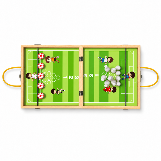 5-in-1 Foldable Wooden Tabletop Game Set