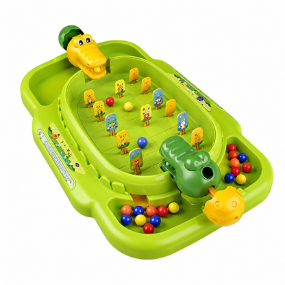 2-Player Crocodile Marble Battle Game – 20-Marble Tabletop Challenge