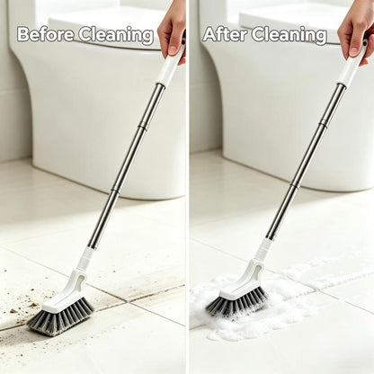 Telescopic Crevice Cleaning Brush Long-Handle Deep Cleaner for Tight Gaps, Corners & Bathroom Edges