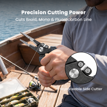 7.5" High‑Strength Rust‑Resistant Fishing Pliers  – 100% Saltwater Rustproof