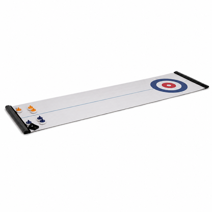 Roll-Up Tabletop Curling Game – 8-Stone Set