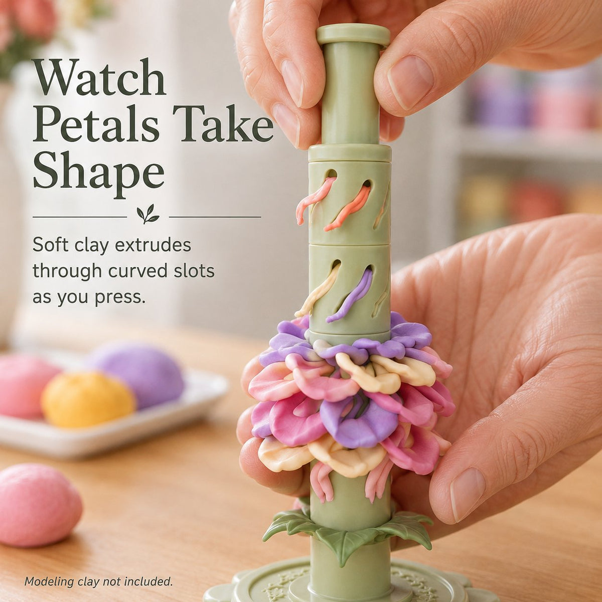 24-Color Modular Clay Bloom Maker Kit – Tool & Clay Included