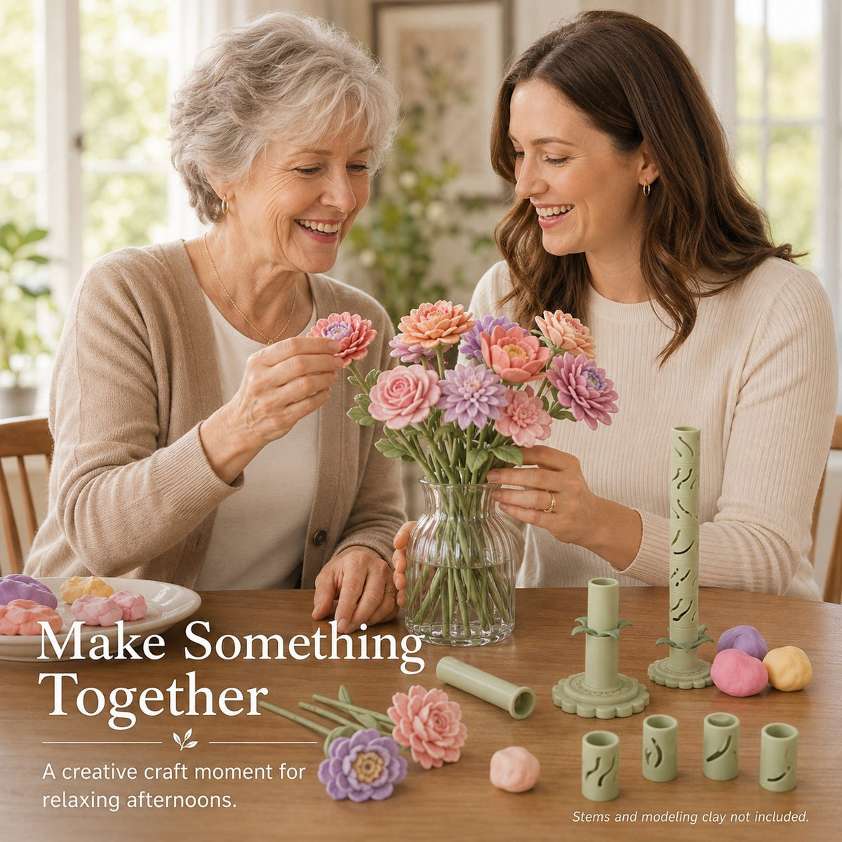 24-Color Modular Clay Bloom Maker Kit – Tool & Clay Included