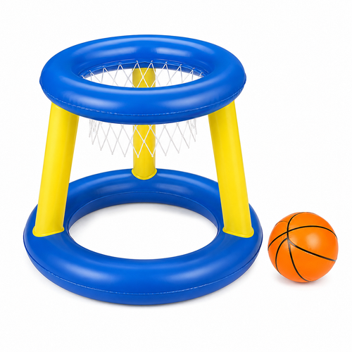 Inflatable Pool Basketball Hoop Set with Ball – Floating Water Game